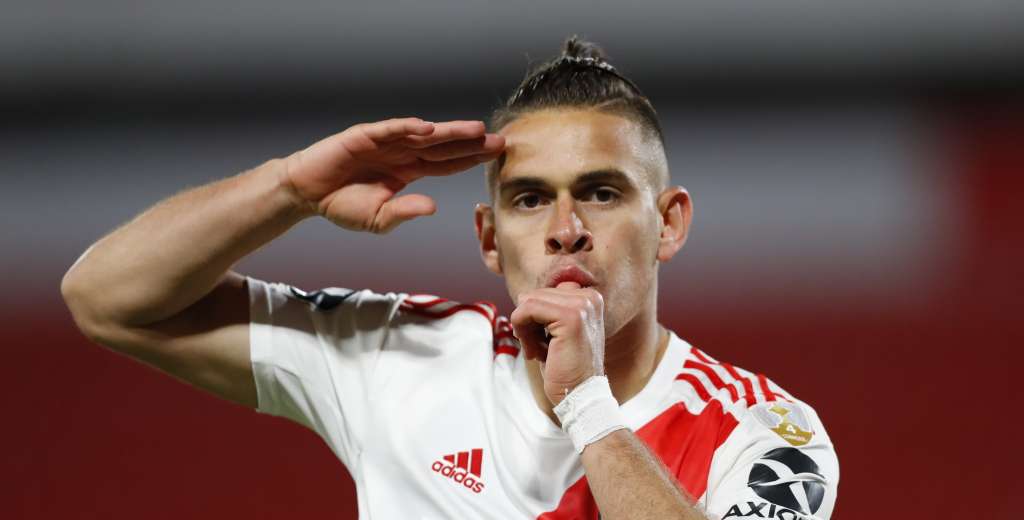 Golazo de River a puro toque, definió Santos Borré