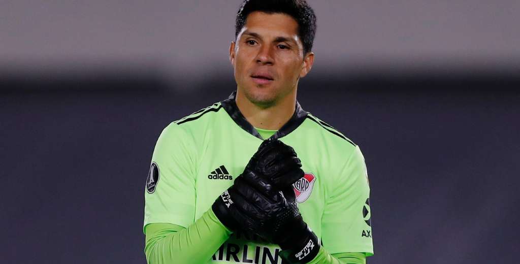 Legendario: la noche de Enzo P&eacute;rez como arquero de River