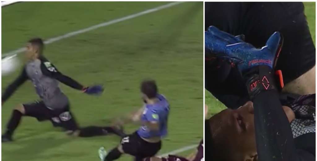 Graterol le sac&oacute; el gol a Vi&ntilde;a con la cara