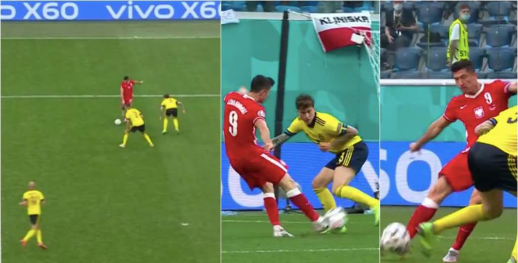 Lewandowski es una m&aacute;quina: qued&oacute; solo contra tres y golazo