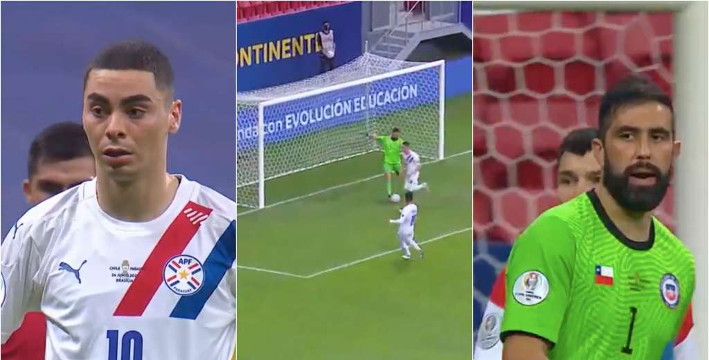 Bravo no lo aguantó: le metió un pelotazo a Miguel Almirón