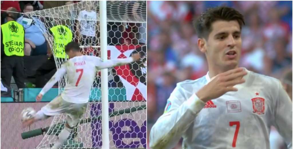 Morata le cerr&oacute; la boca a todos: el golazo a Croacia al 100'