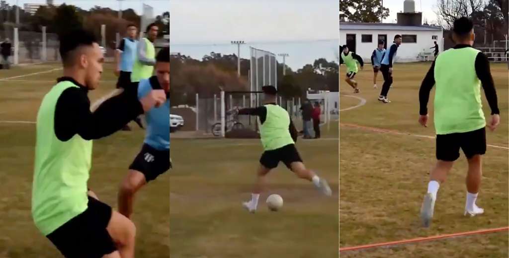 Lautaro fue a entrenar al club en donde se form&oacute;