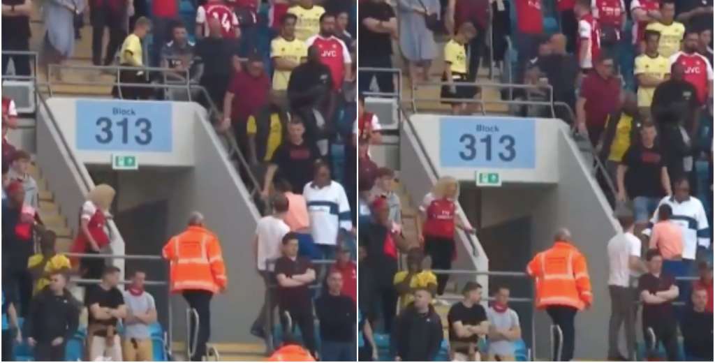 Vergüenza histórica: la hinchada del Arsenal festejó el gol del City