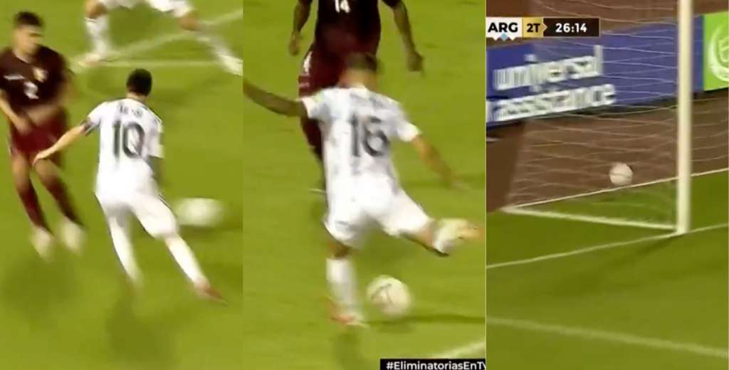 Argentina armó una jugada perfecta y fue el 2-0 a Venezuela