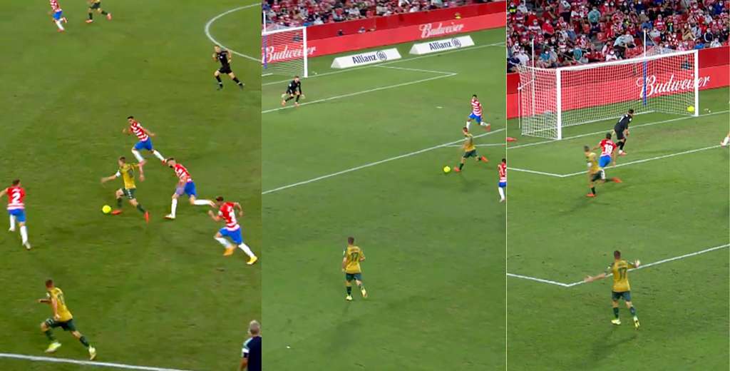 El gol sensacional de Canales a lo Maradona para el Betis