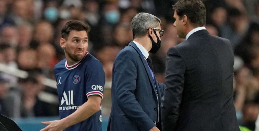 Messi y una imagen brutal en el banco: la cara de indignado con Pochettino