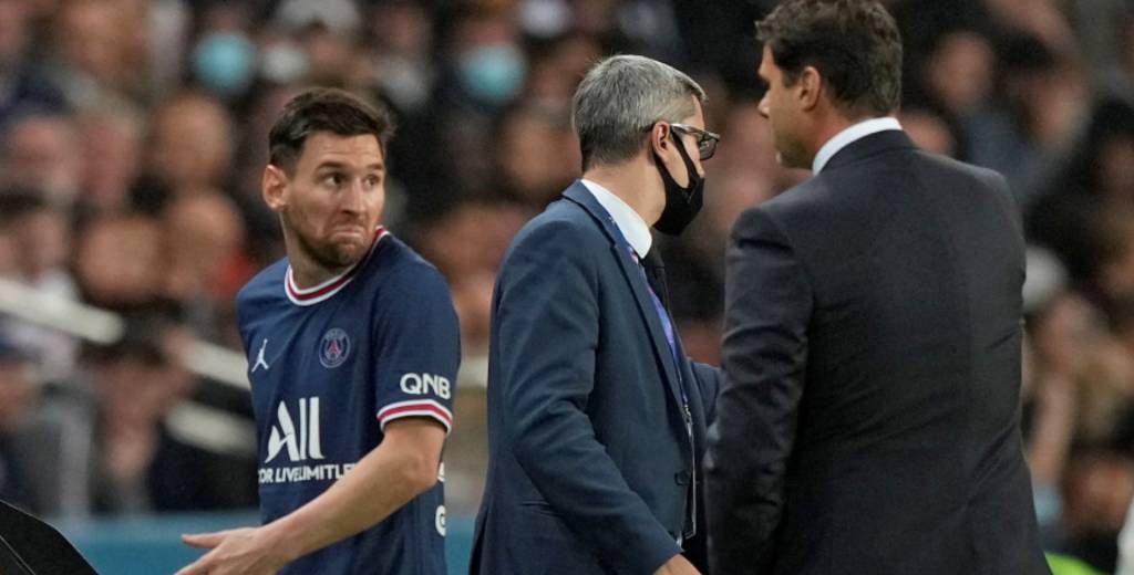 Messi y una imagen brutal en el banco: la cara de indignado con Pochettino