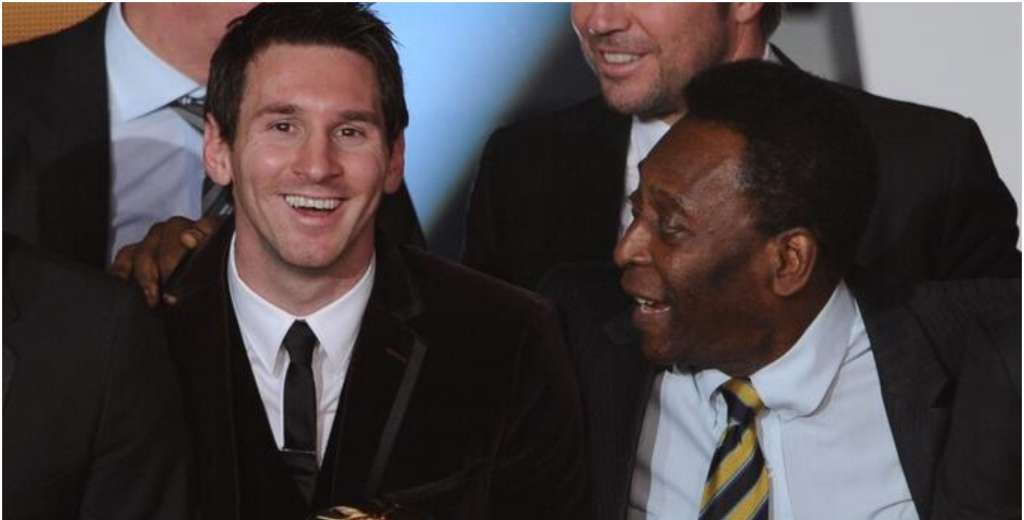 Gesto de grandeza: Pelé felicitó a Messi tras superar su récord