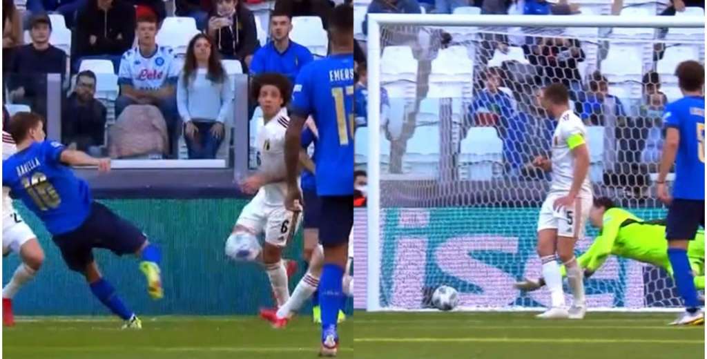 ¡Pero qué golazo! Nicoló Barella para el 1-0 de Italia