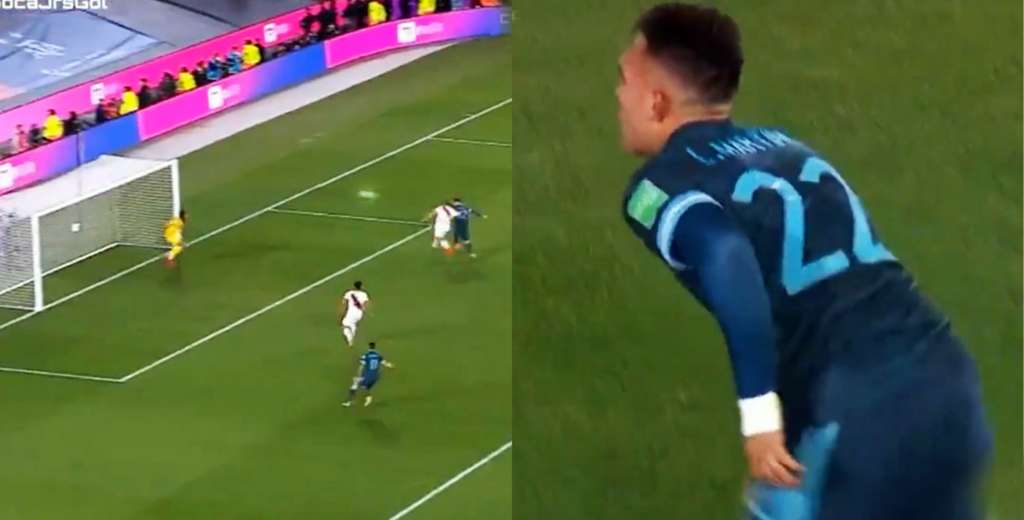Lautaro Martínez fusiló de cabeza Perú con este golazo