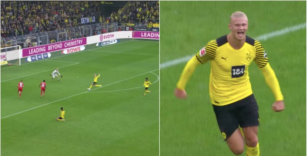 Se puso nervioso: Haaland quedó solo y demostró por qué es un cyborg