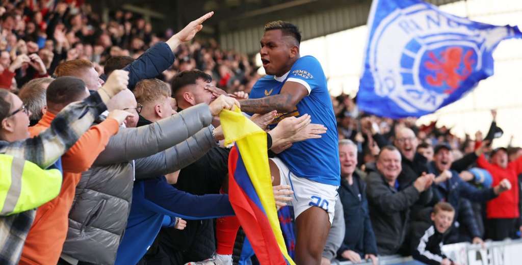 El colombiano Alfredo Morelos lleg&oacute; a los 100 goles en Europa