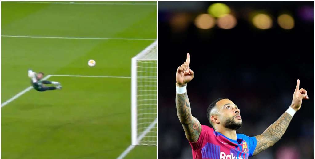 Una bestialidad: golazo al ángulo de Depay desde afuera del área