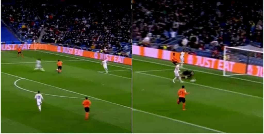 Vinicius robó y asistió a Benzema para el gol 1000 del Madrid en Champions