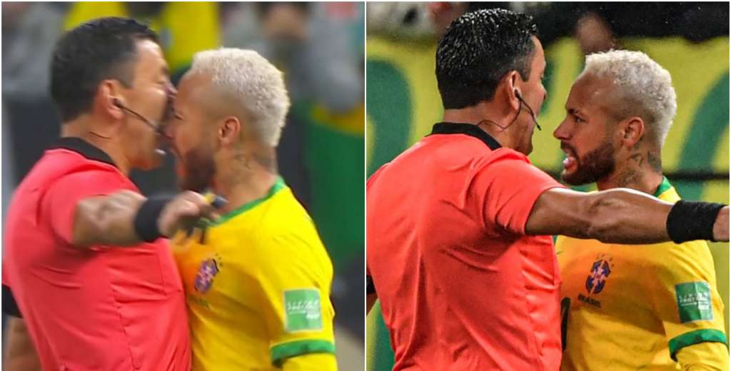 Neymar lamentable: Tobar no le cobr&oacute; una falta y fue a pechearlo