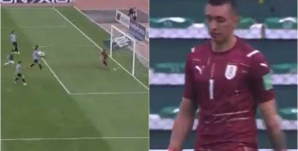 A Muslera se le escapó el balón de las manos y terminó en gol de Bolivia