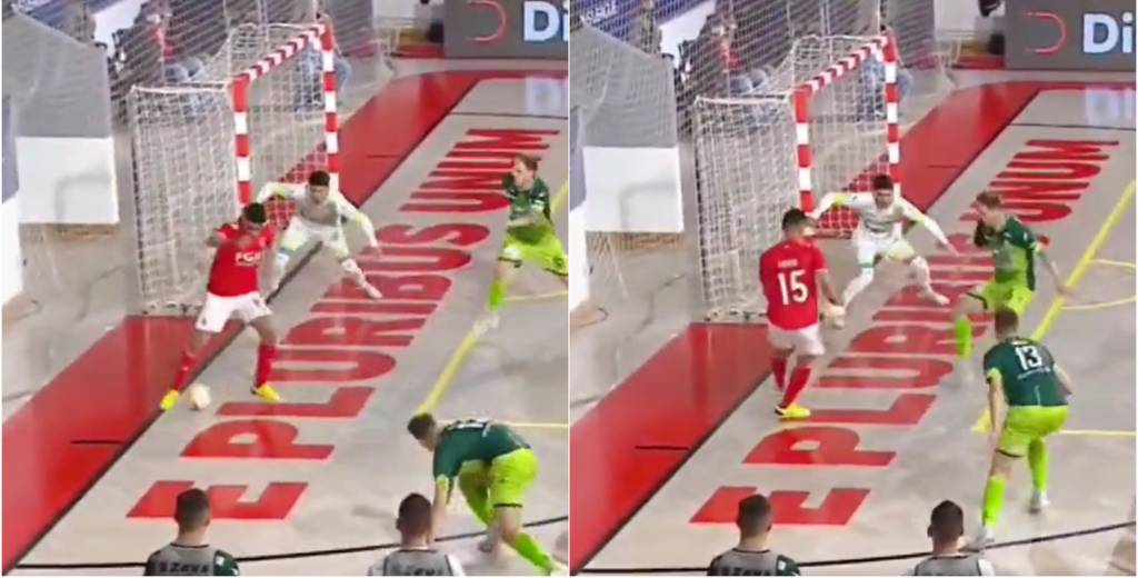 Gol imposible: estaba encerrado y nadie sabe cómo lo hizo