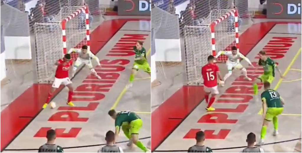 Gol imposible: estaba encerrado y nadie sabe cómo lo hizo