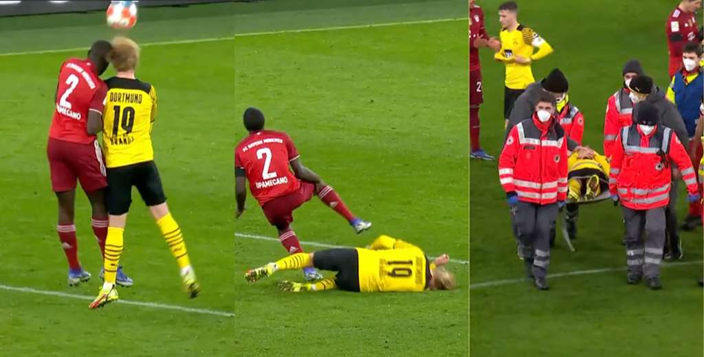 Escalofriante: se rompieron las cabezas y uno salió en camilla