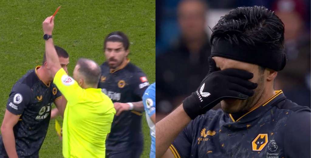 Raúl Jiménez sufrió la expulsión más tonta de todo el 2021