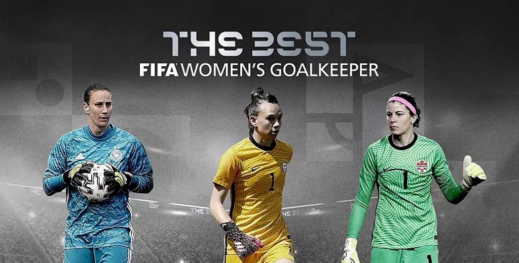 Estas son las tres finalistas a "mejor arquera 2021" de la FIFA