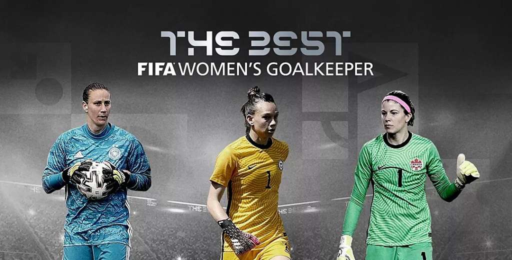 Estas son las tres finalistas a "mejor arquera 2021" de la FIFA