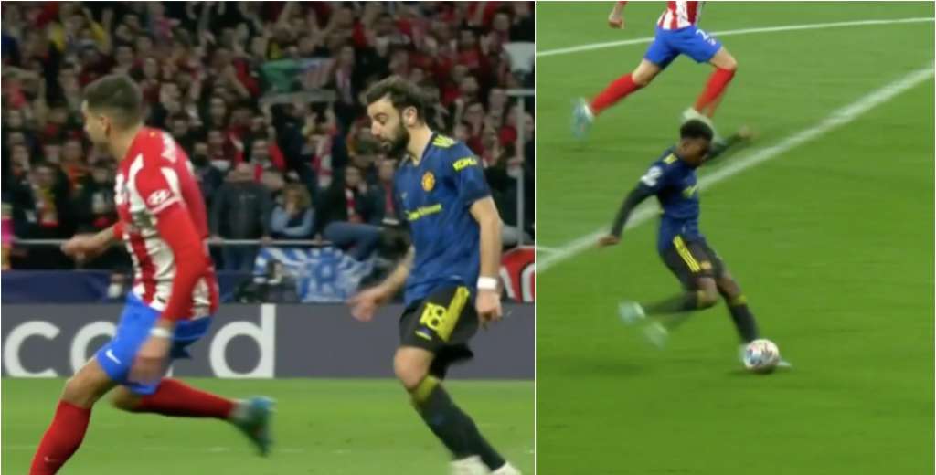 Bruno es un genio: lo dejó solo a Elanga y reventó al Atlético de Madrid
