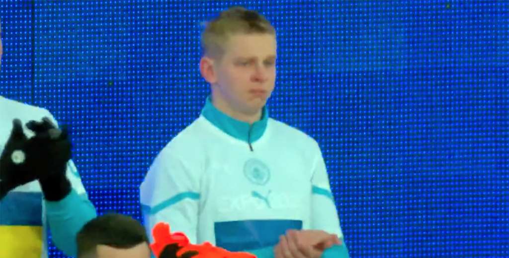 Emocionante: Zinchenko se larg&oacute; a llorar antes del partido del City
