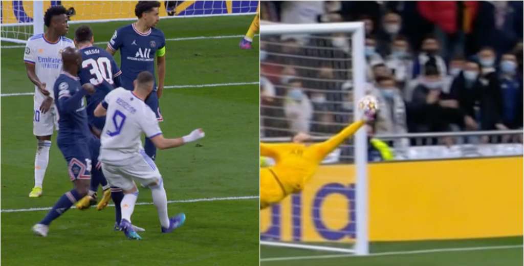 Donnarumma hizo la atajada de la Champions para evitar el gol de Benzema