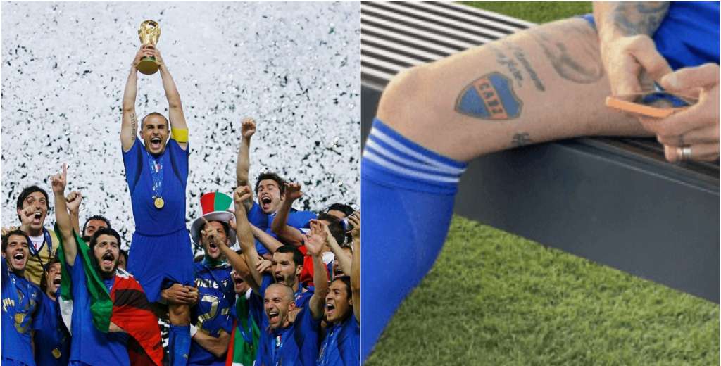 Salió campeón del mundo con Italia y tiene tatuado el escudo de Boca