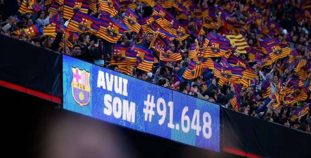 El Bar&ccedil;a marc&oacute; un nuevo r&eacute;cord de asistencia: &iexcl;91.648 espectadores!