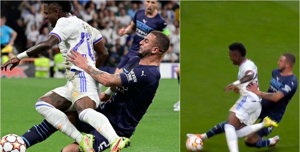 Lo corrió, lo alcanzó y le sacó el balón: Walker enterró a Vinicius Jr