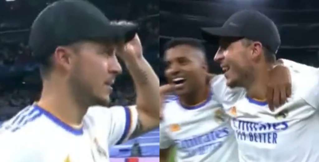 Hazard no juega nunca pero enamoró al Real Madrid con esta imagen