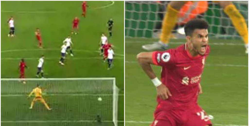 Luís Díaz salvó al Liverpool de la derrota con un brutal remate