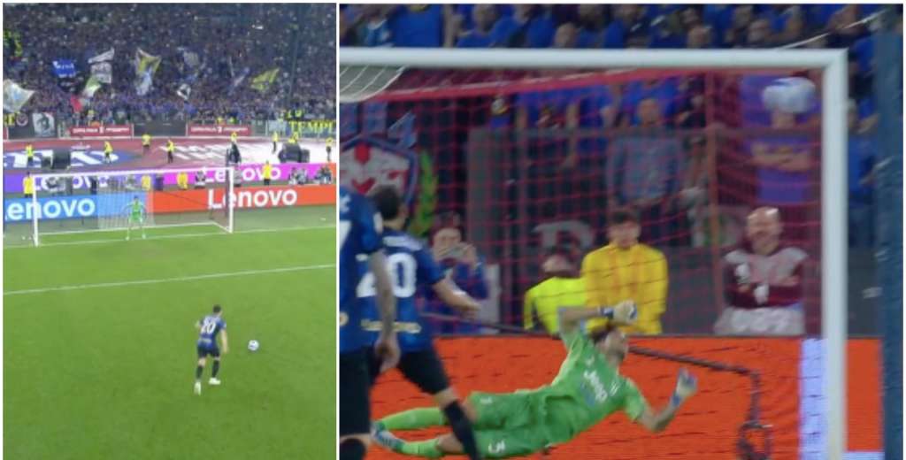 A diez minutos del final, Inter perd&iacute;a y Calhanoglu hizo esta locura de penal