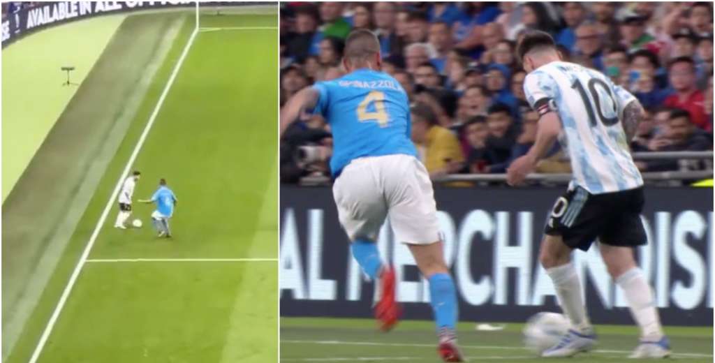Messi es diab&oacute;lico: el amague sin tocar el bal&oacute;n que hundi&oacute; a Spinazzola