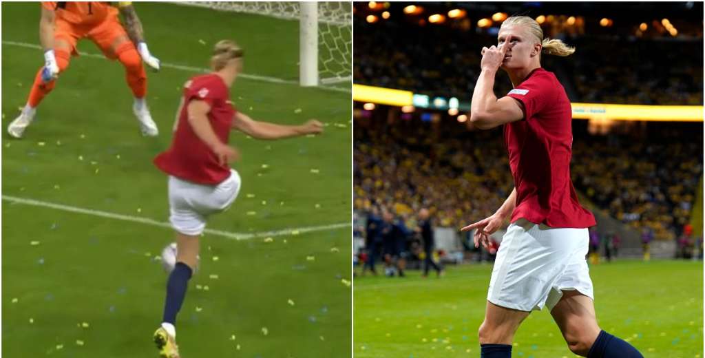 Intratable: Haaland se luce con un doblete en la victoria de Noruega