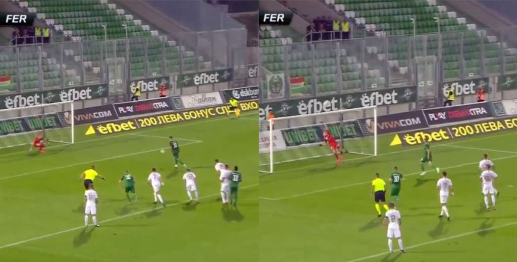 Patea un Panenka perfecto, el portero hace un salto increíble y lo ataja