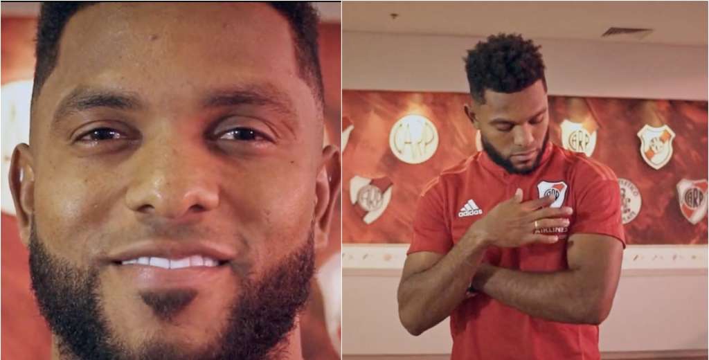River Plate lo hizo oficial: la tremenda presentaci&oacute;n de Miguel Borja