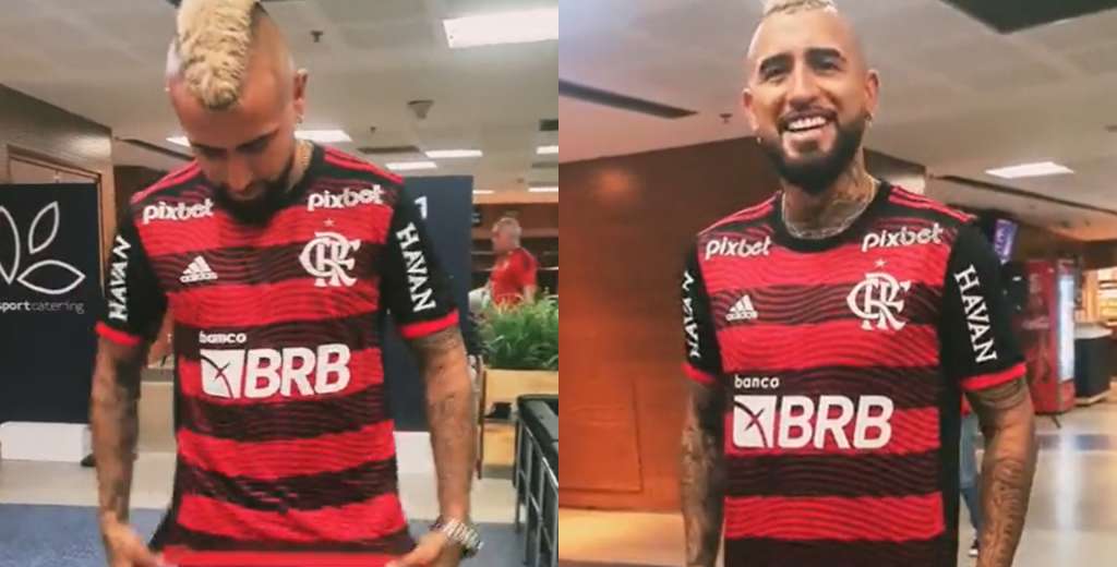 Arturo Vidal fue presentado oficialmente en Flamengo: lucirá un dorsal inédito