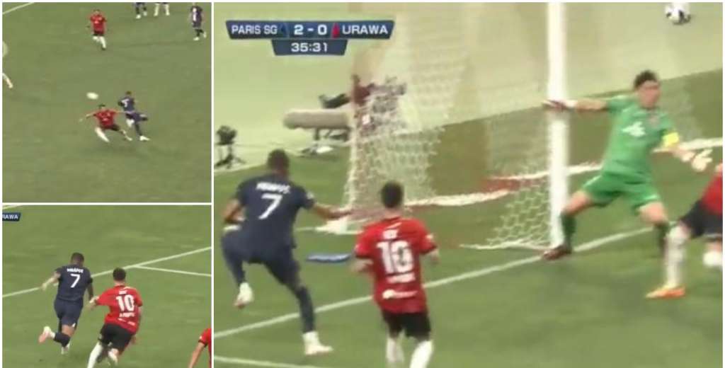 Mbappé esta totalmente loco: taco, definición imposible y golazo