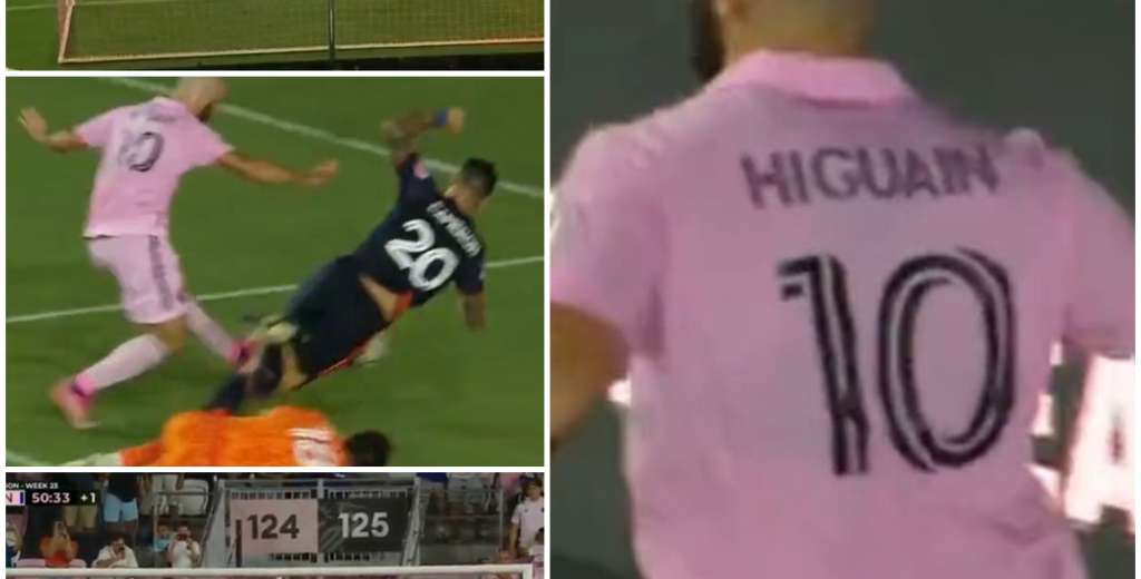 Brutal: Higua&iacute;n se luci&oacute; con un hat-trick y convirti&oacute; el mejor gol de su carrera