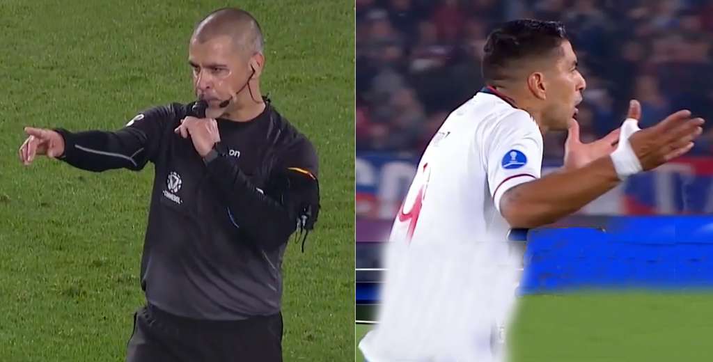 Su&aacute;rez explot&oacute; contra el &aacute;rbitro y lo fue a buscar