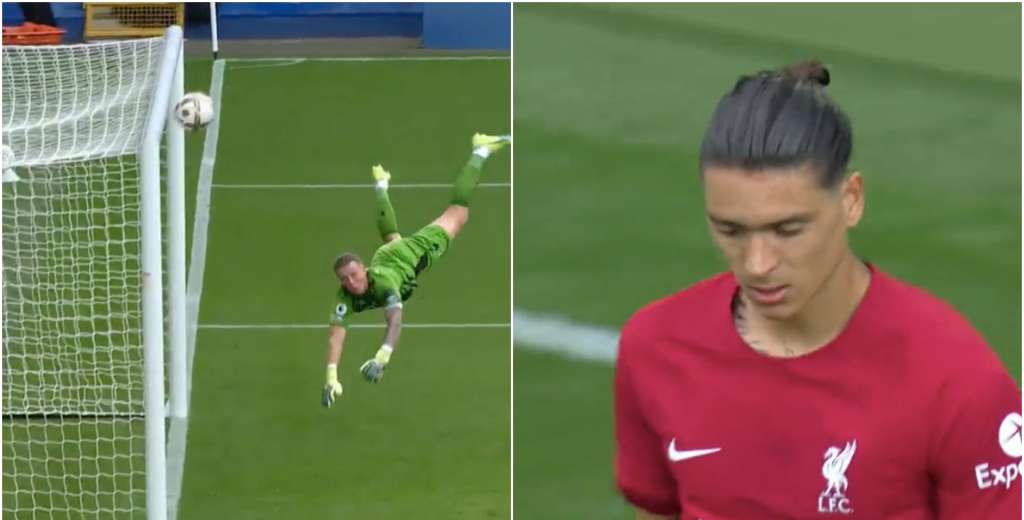 Era un golazo de Darwin pero Pickford hizo una de las atajadas de su vida