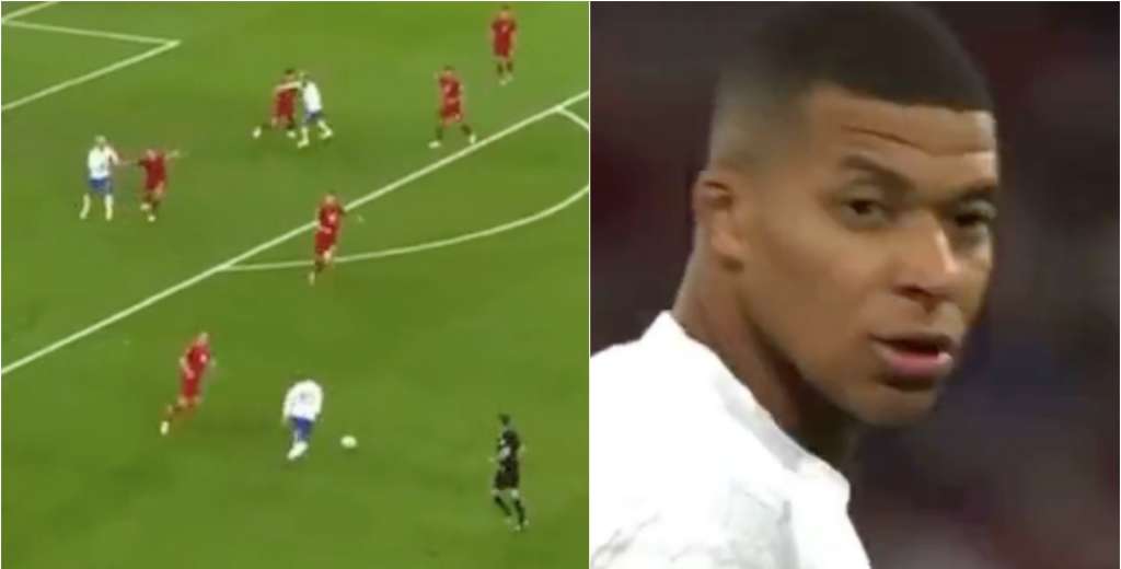 ¿El embrujo de Pogba? Mbappé le pegó al arco, la mandó a cualquier parte