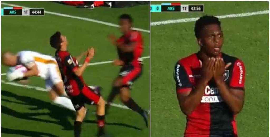 Su cara lo dice todo: Reasco sufrió la expulsión más insólita y el VAR no revisó