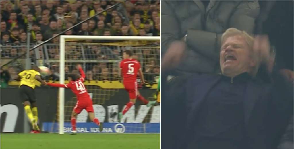 Histórica imagen: Dortmund le empató al Bayern al 94 y Kahn explotó