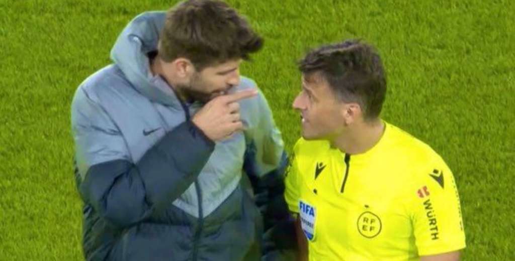 Piqu&eacute; se despidi&oacute; furioso con el &aacute;rbitro: "Me cag* en tu put* madre"