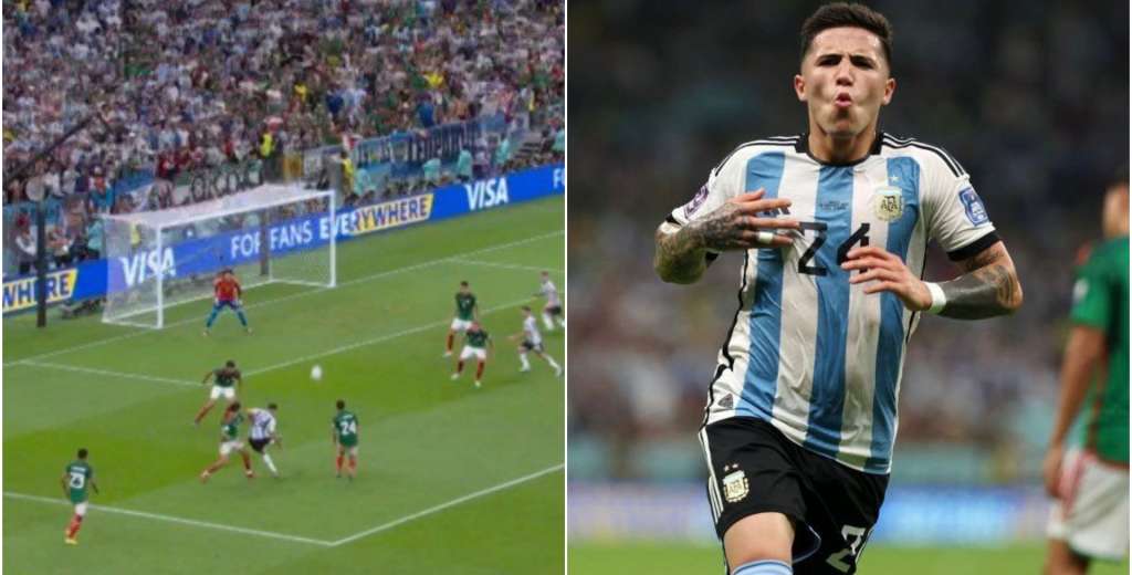 Brutal: Enzo Fern&aacute;ndez la puso literalmente al &aacute;ngulo y convirti&oacute; un golazo